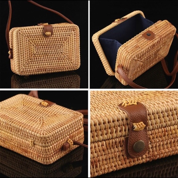 Bali Inspired Rattan Bag - Picture 2 of 6